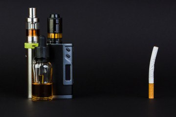 Electronic cigarette on a white background.