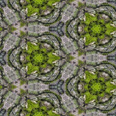 Abstract decorative mossy bark background. Seamless colorful pattern.