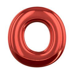 Inflatable letters of the alphabet. 3D rendering