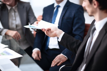 Business people in modern office