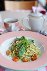 Pasta vegetable menu