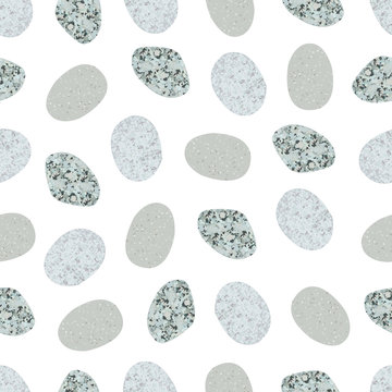 Vector seamless pattern with decorative stones.