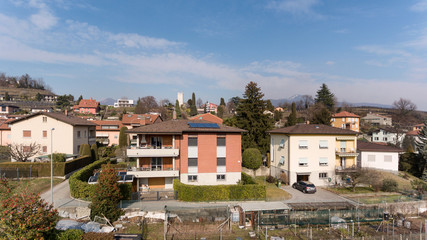 Residential houses of a country