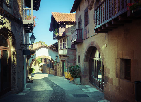 Poble Espanyol in Barcelona, Spain