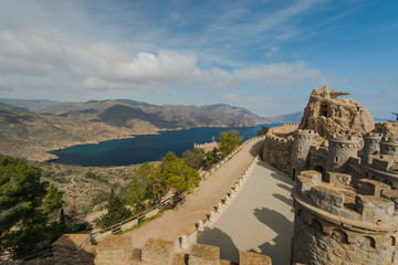 Fort in Cabo Tinoso Cartagena Guns near Mazarron Murcia Spain