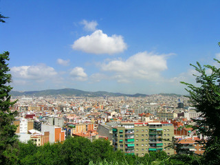 Fototapeta premium Barcelona city view