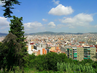 Obraz premium Barcelona city view