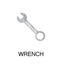 Wrench flat icon.