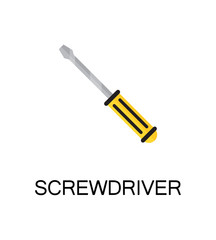 Screwdriver flat icon.