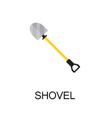 Shovel flat icon.