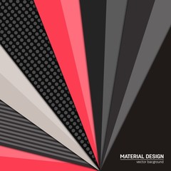 Vector material design background. Abstract creative concept layout template. For web and mobile app, paper art illustration, style blank, poster, booklet. Motion wallpaper element. Flat ui.