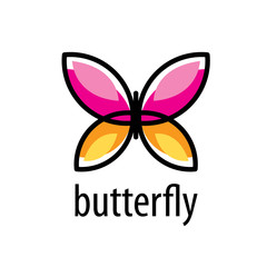 vector butterfly logo