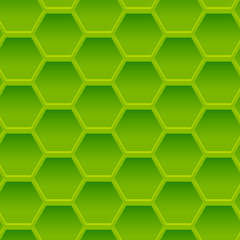 Seamless pattern with green relief ornate