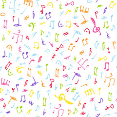 Music seamless pattern