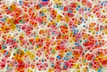 Rainbow colors abstract mosaic background. Fractal background.