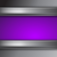 Metal purple background with place for text