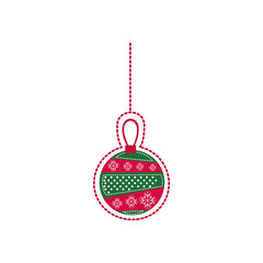 cartoon garland christmas decoratives design vector illustration