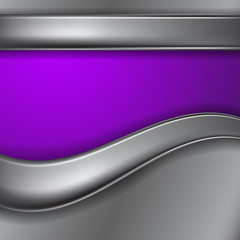 Metal purple background with place for text