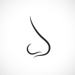 Nose line vector icon