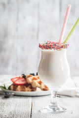Fresh made Vanilla Shake