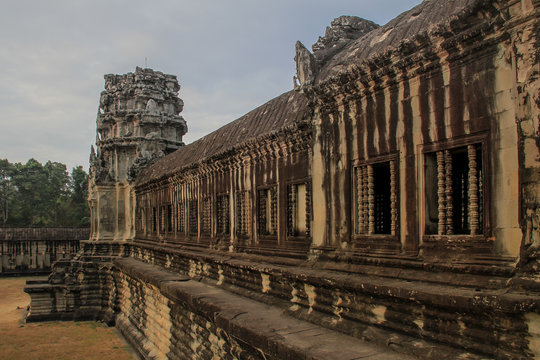 View around the Angor Wat Castle, Cambodia