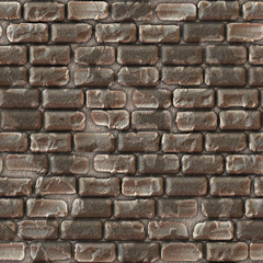 Cobblestone bricks with wear and tear