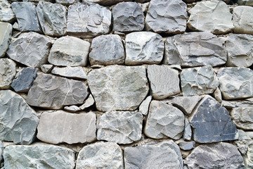 Old grey stone wall