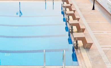 start place of outdoor competition swimming pool