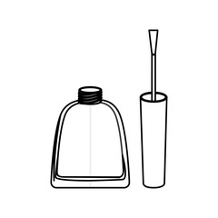 figure nails polish icon, vector illustraction design image