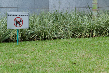 Proibido animais