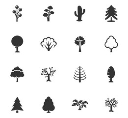 Tree icons set