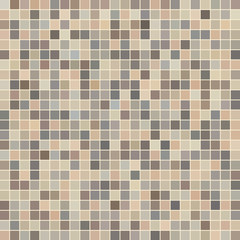 Brown ceramic tile mosaic