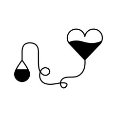blood donation medical icon vector illustration design