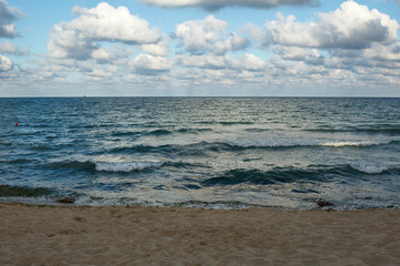 Seaside view before sunset