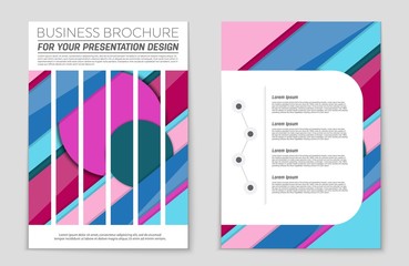 Fototapeta premium Abstract vector layout background set. For art template design, list, front page, mockup brochure theme style, banner, idea, cover, booklet, print, flyer, book, blank, card, ad, sign, sheet,, a4.
