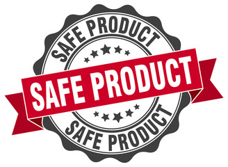 safe product stamp. sign. seal