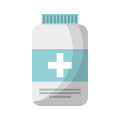 Obraz premium medicine bottle isolated icon vector illustration design