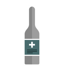medicine bottle isolated icon vector illustration design