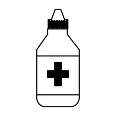 medicine bottle isolated icon vector illustration design