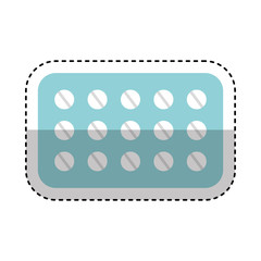 medicine tab isolated icon vector illustration design
