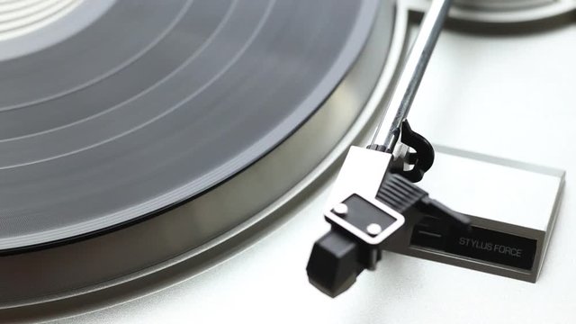 end of playing vinyl record
