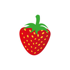 strawberry fruit icon stock, vector illustration design