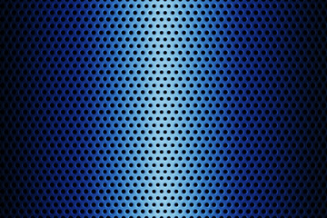 Metal Plate Covered with Lines of Circular Holes. 3d Rendering