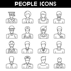 people avatar , user icons