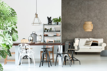 Multifunctional loft with dining room