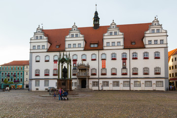 Rathaus mit Melanchthon © Bernd Kröger