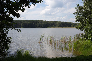 View of the lake near Moscow