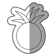 figure pineapple fruit icon stock, vector illustration design