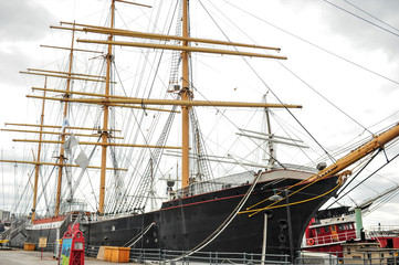 Old Fashion Sail Boat near New York.