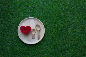 sweet snack, eat love, eat heart for life